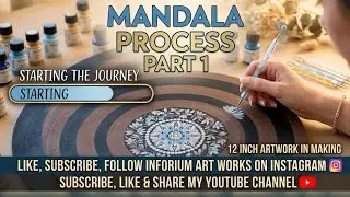 Blue Mandala: Watch Me Paint!