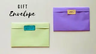 Easy Gift Envelope Making | How to fold a Letter | Valentines Day letter #giftenvelope #letterfold