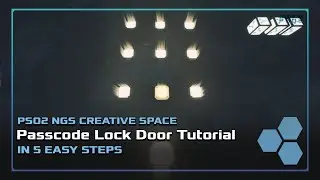 [PSO2:NGS CREATIVE SPACE] Passcode Lock Door Tutorial