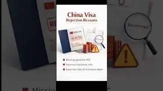 Avoid China Visa Rejection in 2026 | Common Mistakes & Solutions #shorts  #travel #visaguide #china