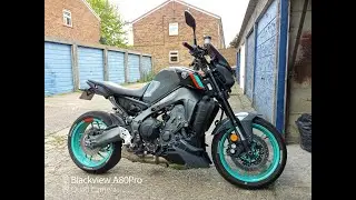 Yamaha MT 09 belly pan paint/fitting & review