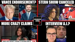 Trump Hints at Vance for 2028, SiriusXM Drops Stern, Crockett Slams Trump, Acosta's AI Interview