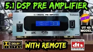 NEW 5.1 DSP PRE AMPLIFIER WITH REMOTE FOR MANUAL AMPLIFIER | DOLBY DTS DECODER