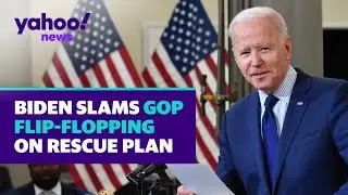 Biden on Republicans who touted the Rescue Plan after voting against it: &lsquo;Some people have no shame&rsquo;