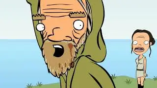 Star Wars The Last Jedi cartoon parody