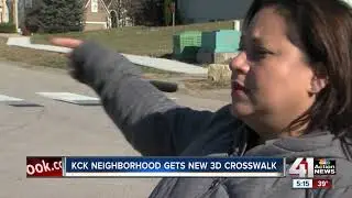 3D crosswalk illusion gets drivers to slow down