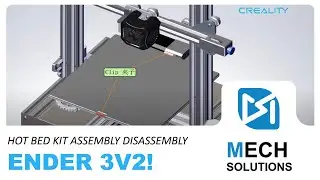 Ender 3 V2 hot bed kit assembly and disassembly