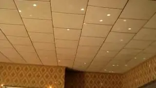unusual reflections of something on the ceiling