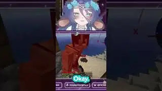 VTUBER TAUNTS MINECRAFT MONSTER | #vtuber #vtubersclips