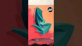 MIND BLOWING 3D GRAFFITI LETTER 😳 #graffiti #graffitiart #shorts