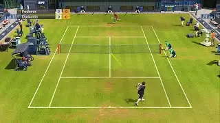 [Virtua Tennis 2009] Federer Vs Djokovic Gameplay | London | Grass (Video Game)