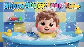 Slippy Slippy Soap Time with Zuzu &ndash; Nursery Rhyme, Toddler Bath Fun and Learning