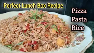 Pizza Pasta Fried Rice//Easy lunch box recipe//Fried rice//Surya's Food And Beauty 