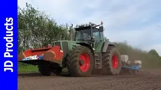 Fendt 822/Monosem/Mais zaaien/Seeding Maize/Mais Aussaat/Frens/Hulshorst/2016