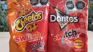 Cheetos Switch Ruffles Mega Crunch + Doritos Switch Sabritas Adobadas (Año 2025)
