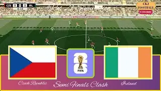 Czech Republic Vs Ireland | World Cup Qualifiers Semi Final Thriller | PES 2021 Simulation