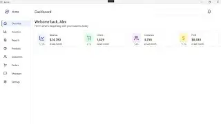 Modern WPF Dashboard UI Design Tutorial | C# WPF Admin Panel 2026