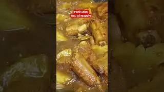 Delicious dish pork ribs and pineapple #food #yummy #cooking