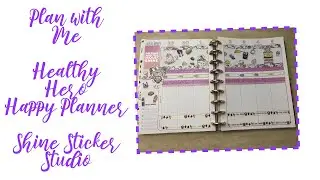 Plan with Me: Healthy Hero Happy Planner | Shine Sticker Studio | 4.29 - 5.5 | GorJess Creations
