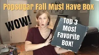 Popsugar Must Have | Fall 2019 | Lifestyle Box