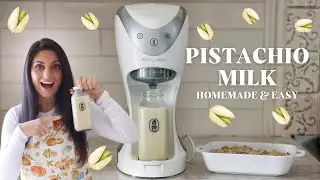 Making Pistachio Milk for the *First* Time! [Homemade with Milky Plant Machine]