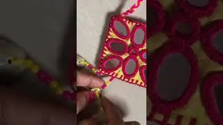 Mirror work ornaments for Navratri/ mirror work jewellery making.     Subscribe for more