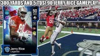 300 YARDS AND 5 TDS! 90 OVERALL LEGEND JERRY RICE GAMEPLAY! | MADDEN 20 ULTIMATE TEAM