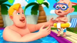 Water Safety Rules 🏊&zwj;♂️ Baby Goes Swimming | Rosoo Kindergarten Nursery Rhymes & Kids Songs