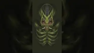 H.R Giger inspired piece #art #sketch #creativity #creaturedesign #monster #hrgiger