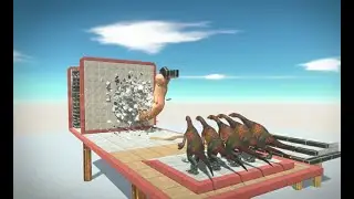IMPOSSIBLE! 😱 Can Herbivore Dinosaurs DESTROY the Giant Punch Wall?