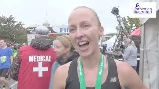 Sarah Inglis interview at 2018 GoodLife Fitness Victoria 8K
