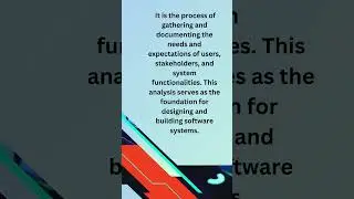 What is the purpose of software requirements analysis? #youtubeshorts #datascience #software