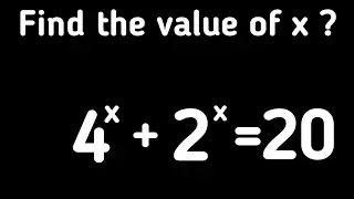 A nice exponential equation || How to solve for x? #exponential equation