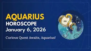 Daily AQUARIUS Horoscope (January 6, 2026) ♒️ 🌟 Curious Quest Awaits, Aquarius!