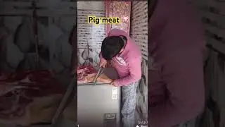 Pig meat #pig #meat #food #animals #song#Pig meat shop #pig market #songshorts #pigpatch 🐷🐷🐖🐖