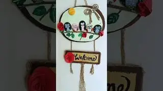 DIY classic wall decor from cardboard #aestheticcraft #shorts #ytshorts