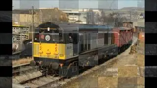 English Electric Class 20 No  20031 Shunting at Keighley -  24th Feb 2018