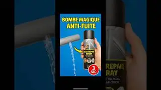 Cette bombe arr&ecirc;te une fuite 💧           en 3 secondes ⏱️#astucesbricolage