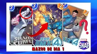 🔥​ NUEVA carta  ANTORCHA HUMANA  4️⃣ LOS 4 FANTASTICOS ☢️​ MARVEL SNAP
