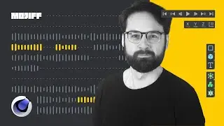 Motion graphic Audio wave effect | Tutorial | Cinema 4D