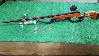 Tes unit panah ikan || paser ikan karet || shoot fish