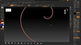 ZBrush - Create a Flat Spiral