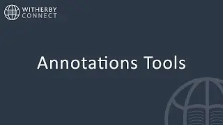 Witherby Connect Annotation Tools