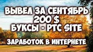 БУКСЫ (PTC sites) - статистика заработка в буксах 30/09/2017!Заработок 2017!
