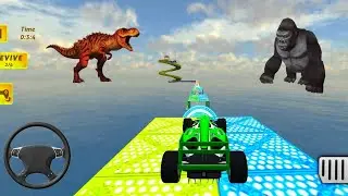 Formula Ramp Car  Stunts Gameplay &ndash; Impossible Car Stunts &ndash; Android Games #32