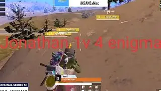 Jonathan vs enigma 1v4 # Jonathan One man  army 💪💪💪 # bgmi