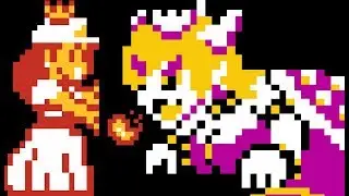 Super Mario Bros - All BOWSETTE Boss Battles (Mod)