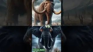 ANIMALS COMPARISON(MAMMOTH VS ELEPHANT GORILLA.ELEPHANT BUFFALO.GORILLA) #animals #treanding #shorts