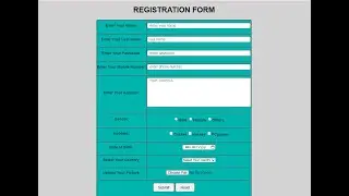 Registration Form Using HTML and CSS | Beginner's Guide❤️
