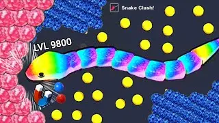 Snake Clash! .io : Each Time 100% Winning Against Boss! No Hack Snake Clash io Gameplay